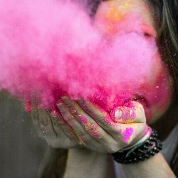 розовый порошок